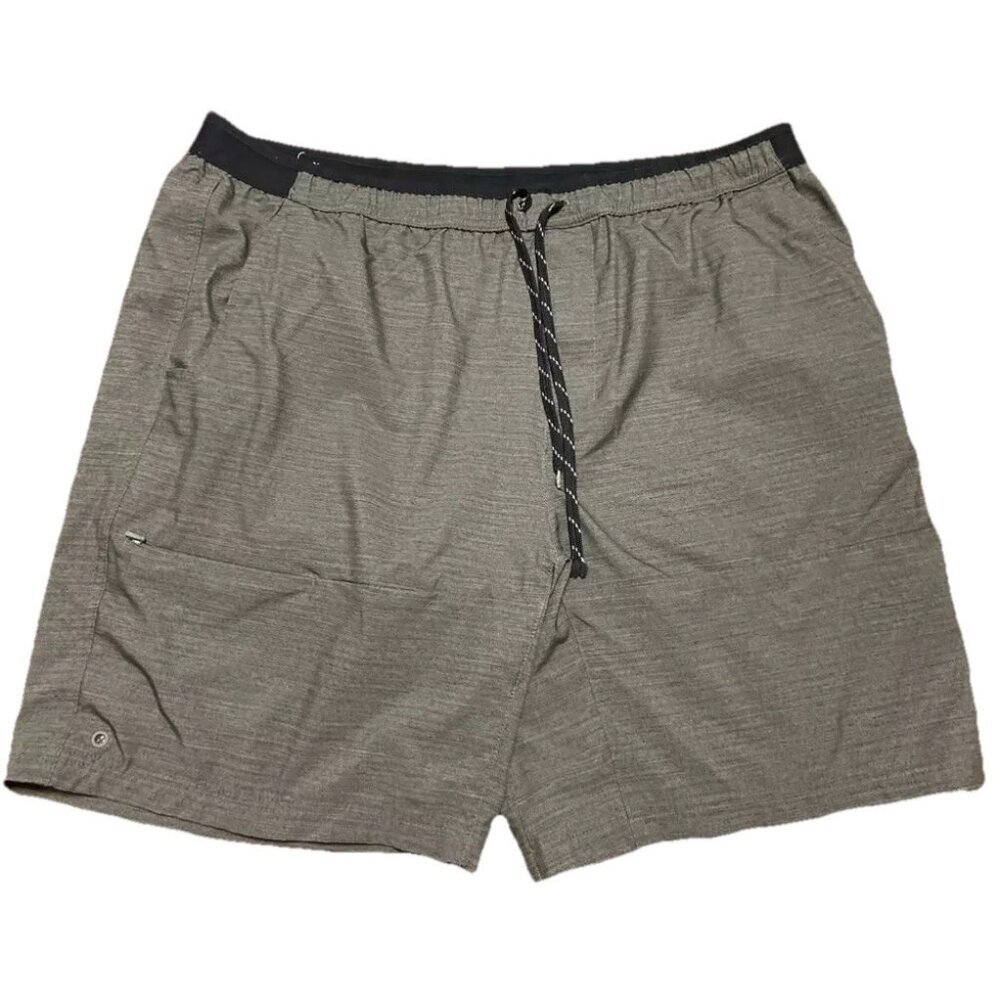Columbia Shorts XL Gray Zipped Pocket Drawstring Elastic Waist Zipper Lightweigh